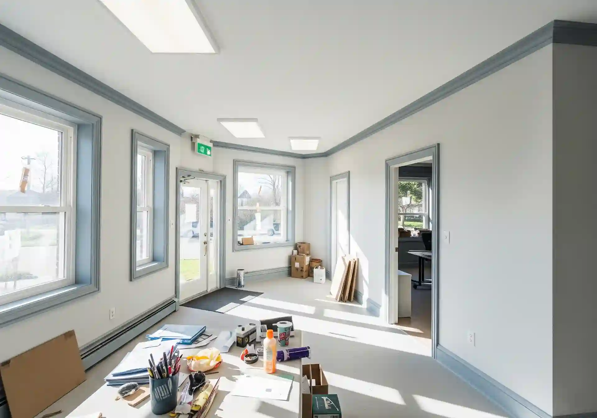 office interior painting work done