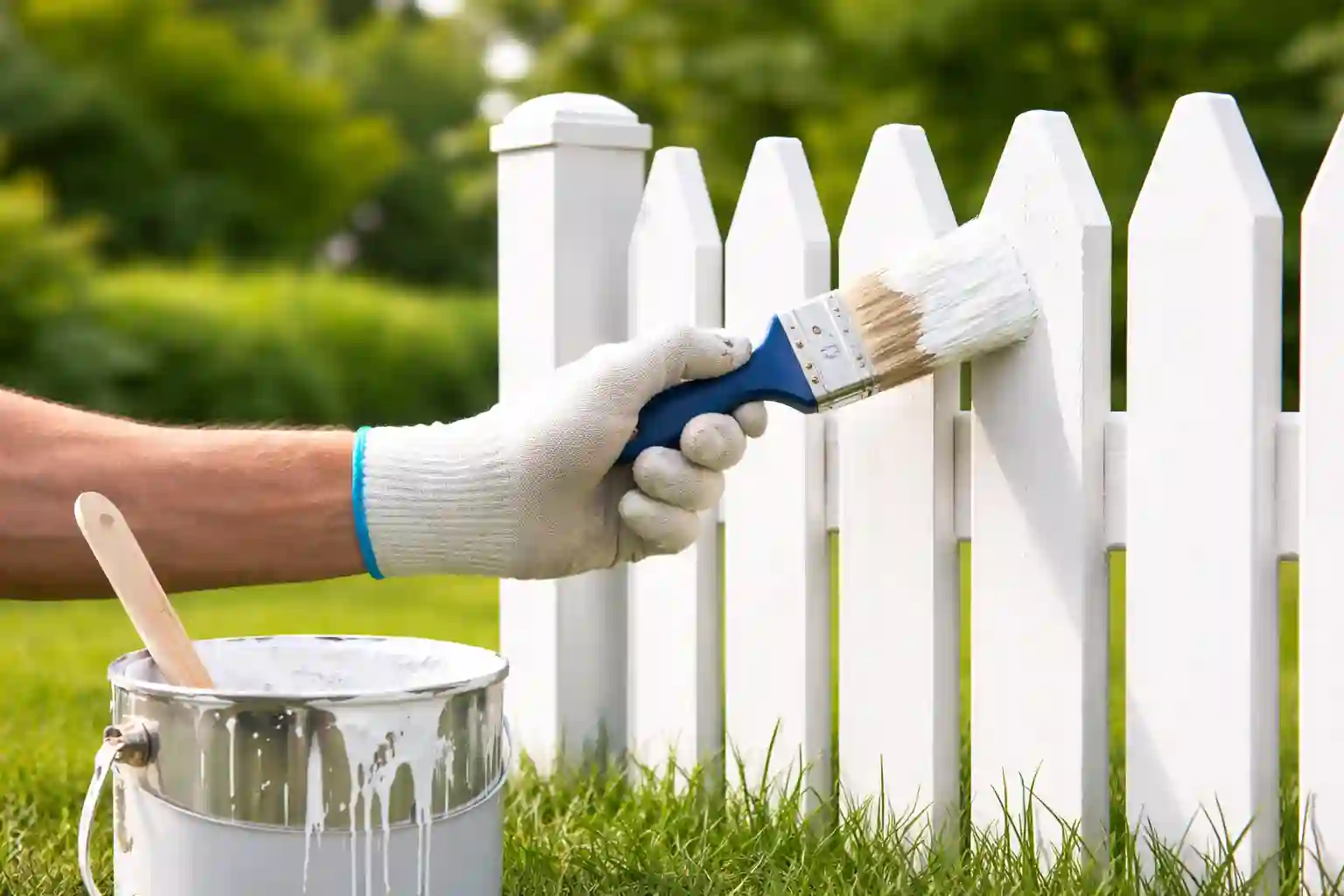 fence painting service